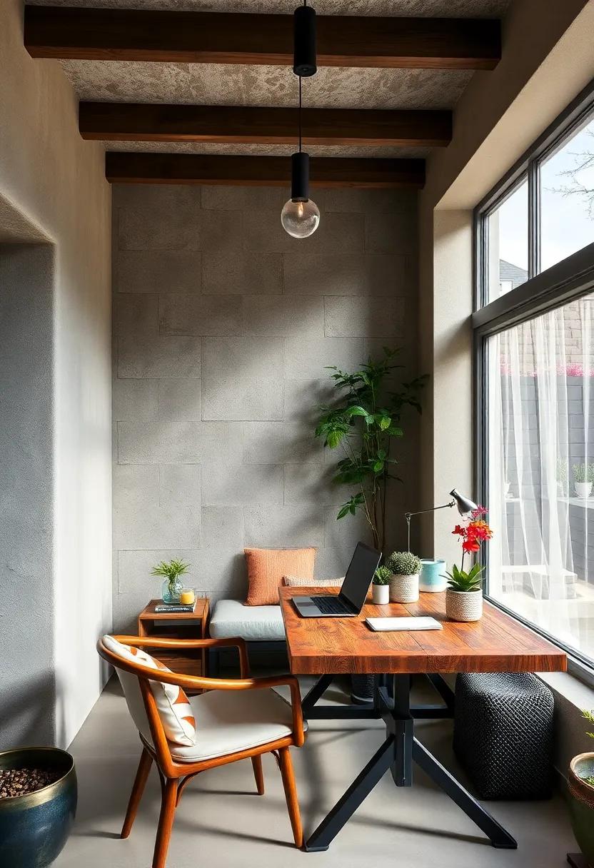 Outdoor Garden Office: ‍find inspiration in ⁣an ⁣outdoor garden⁢ nook that incorporates a retractable keyboard ⁢tray into a rustic⁣ garden table, allowing for⁣ fresh-air productivity