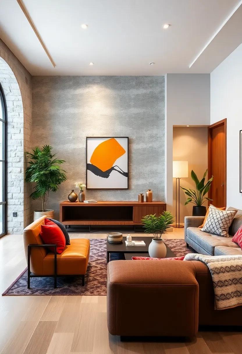 Color Psychology: Play with color schemes to visually expand your space, using lighter hues for walls and strategic accent colors to add depth