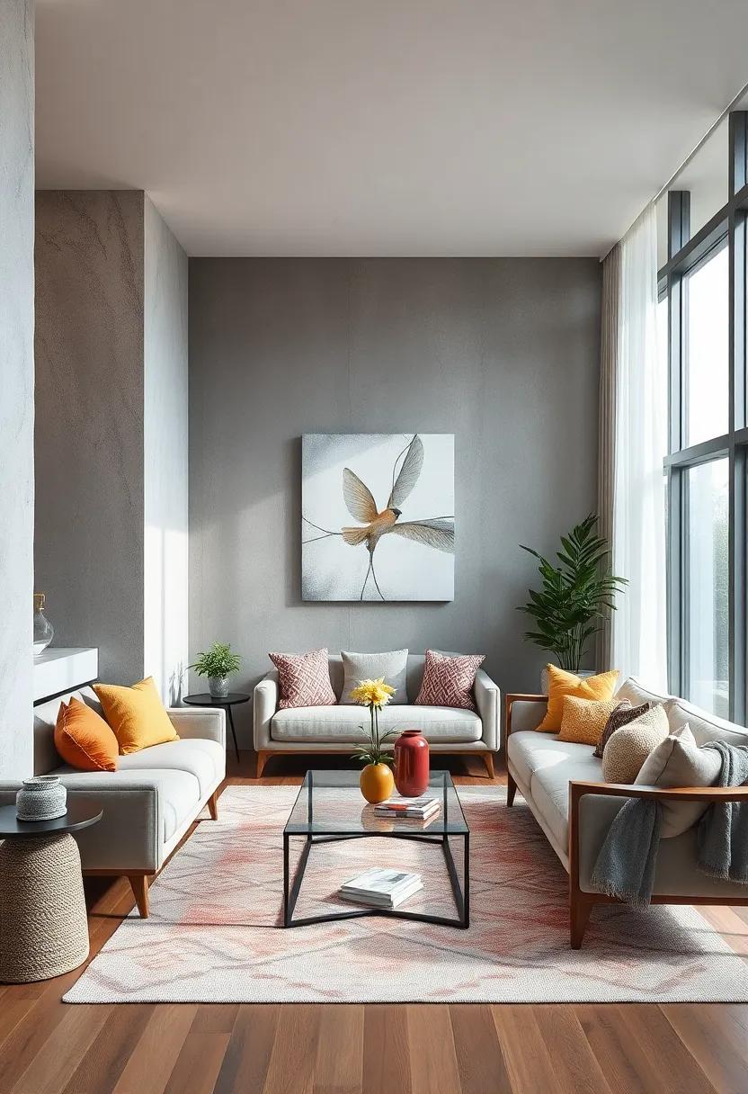 Transparent Elements: Integrate glass and acrylic furniture to create an illusion of space, making rooms feel larger and more open