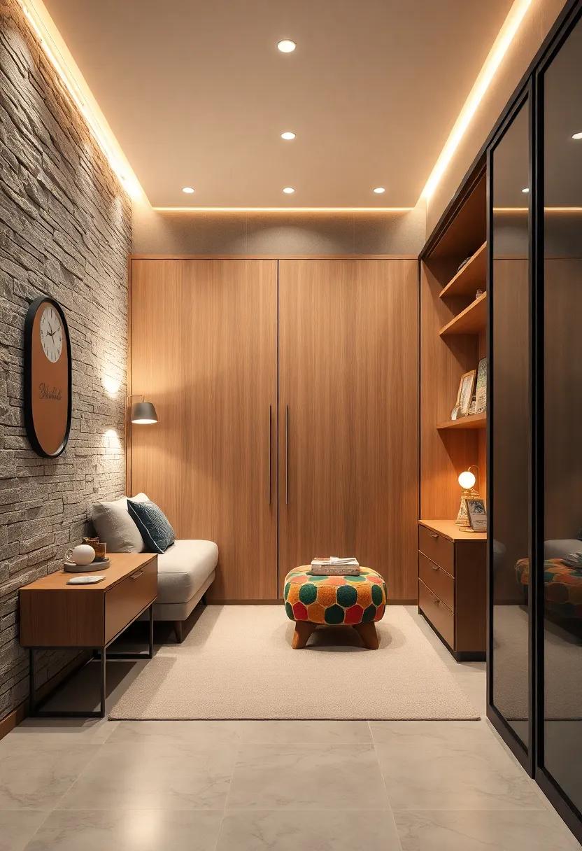 Sliding Doors: If your walk-in closet has doors, consider replacing them ​with stylish sliding doors to save space and add modern flair