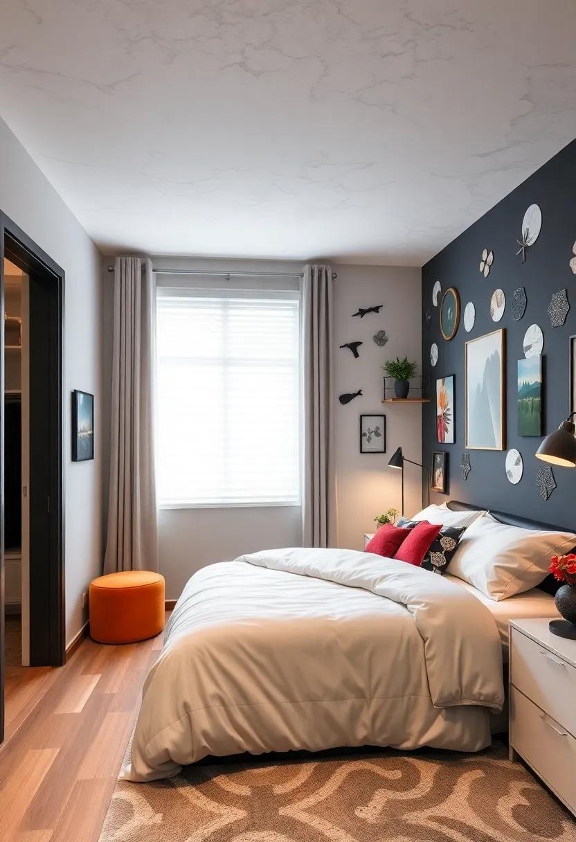 Wall‌ Decals: Use removable wall decals to express your style or interests, creating a fun theme without permanent commitment