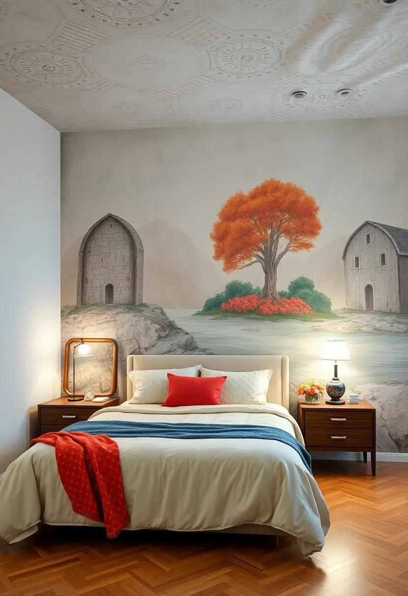 Hand-Painted Murals:⁣ Transform a wall ​into a canvas with whimsical designs⁢ or landscapes that tell a story of yesteryears