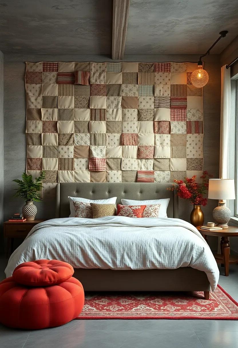 Quilted Fabric Walls: Consider fabric panels​ or quilts for a cozy, inviting atmosphere that feels like home