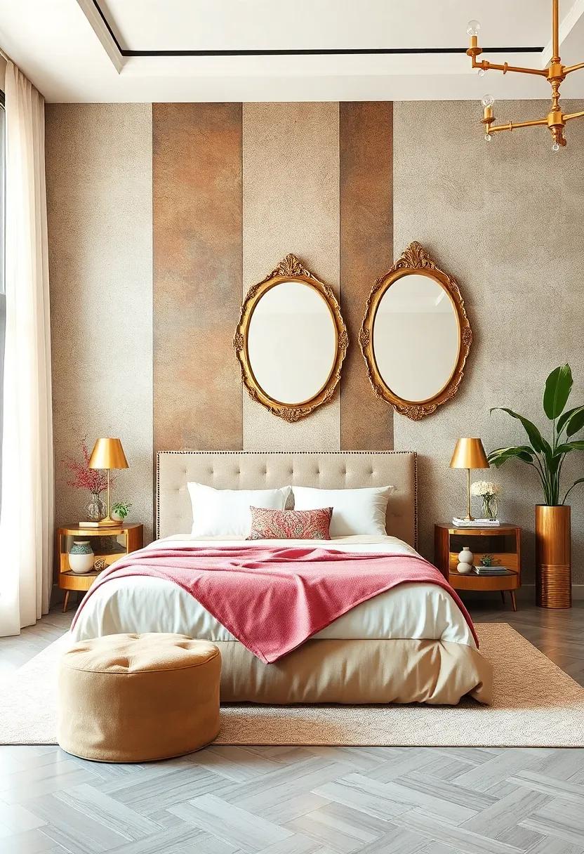 Retro Metallic Accents: Integrate metallic wall cladding or art deco mirrors for a touch of glamour that ⁤harkens back to the roaring twenties