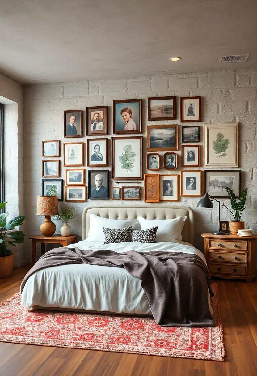 Retro Gallery ‍Wall: ‌Curate a⁣ mix of framed photos, art, ‍and memorabilia to create a gallery wall filled with vintage ​charm