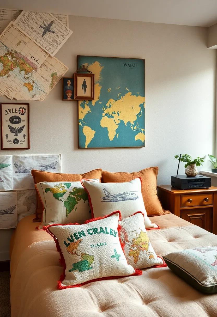 Travel-Themed Throw Pillows: Add decorative pillows ‌with fun travel ‍motifs, ‌such as vintage airplanes or famous landmarks, to bring comfort and style