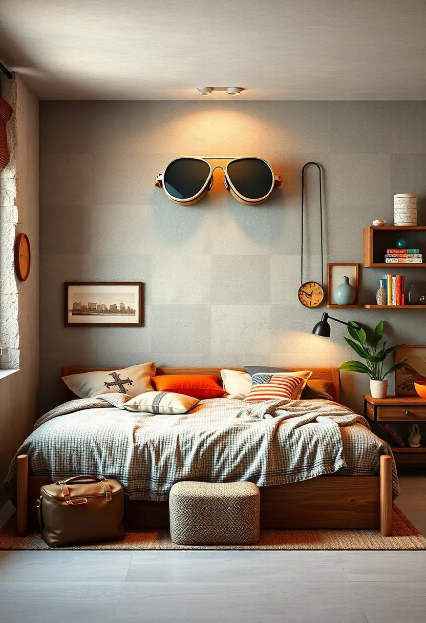 Vintage Aviator Goggles: hang a pair⁣ of aviator goggles ‍on the wall as a quirky decor piece that⁤ nods to the golden age of travel