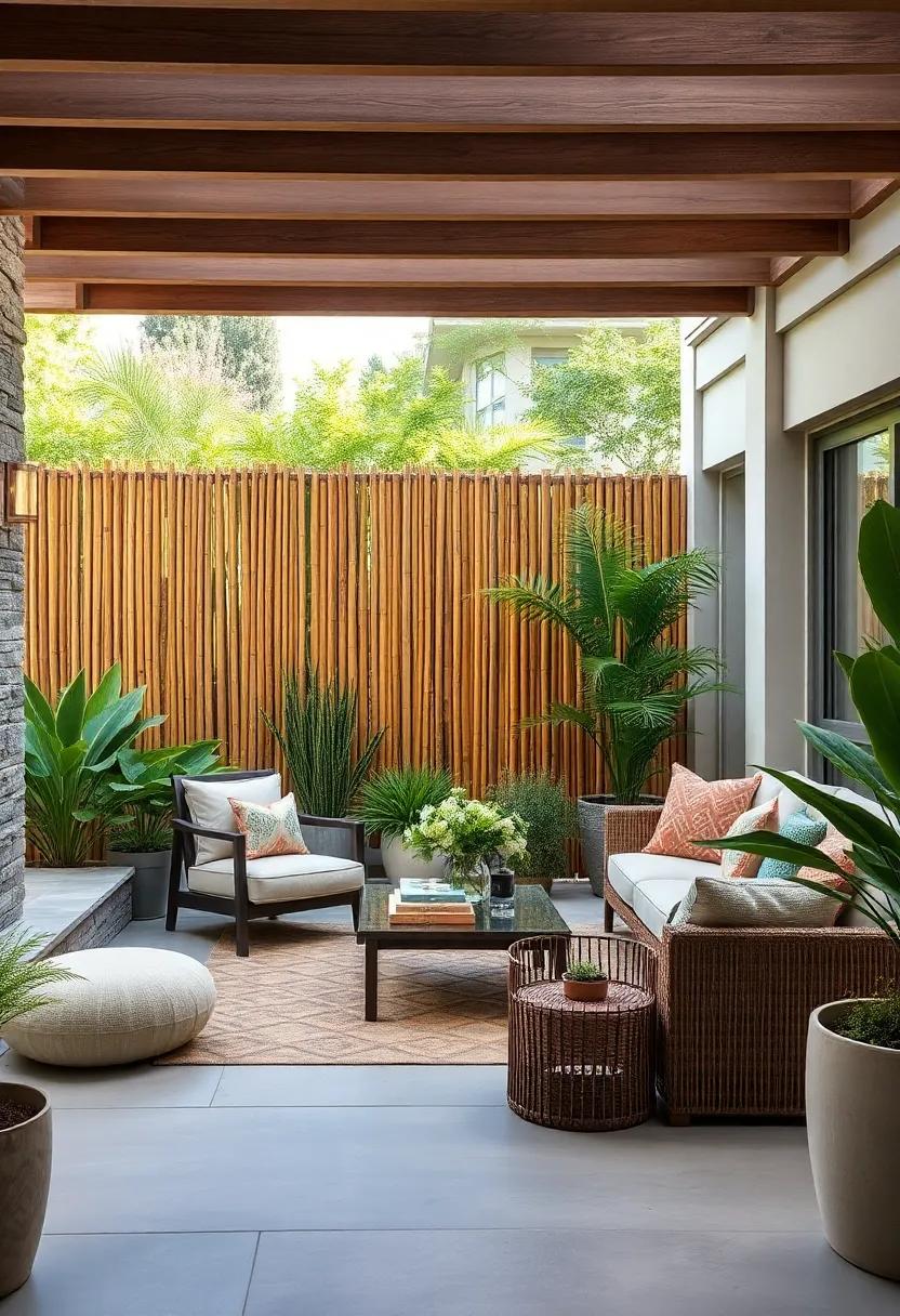 Bamboo Windbreaks: ⁤Eco-friendly and attractive,bamboo⁢ fencing not only‌ creates ⁤a natural‍ barrier against the wind but also blends beautifully with any garden ambiance