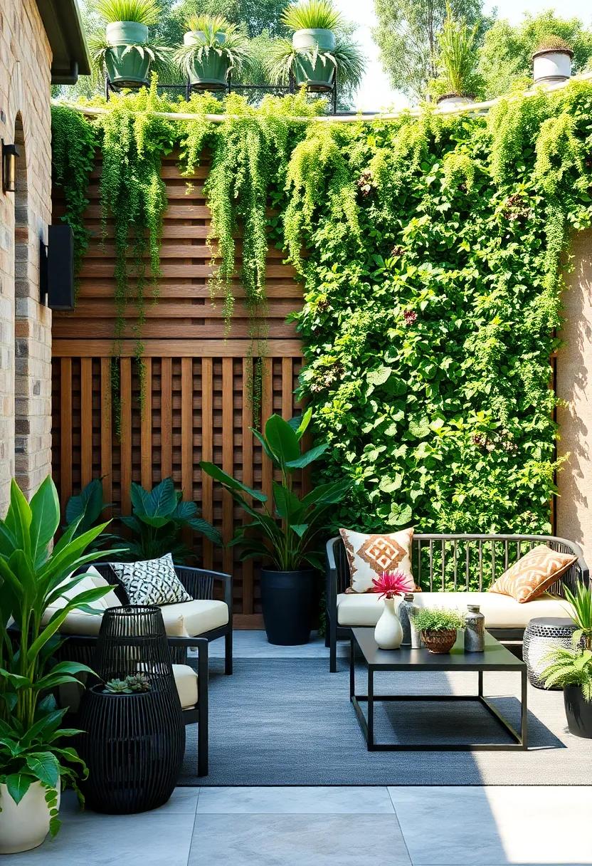 Green Wall Systems: ⁤Incorporating living ‍plants⁣ into your fencing creates a stunning vertical garden that absorbs⁤ wind and adds a lush, green aesthetic to your outdoor space