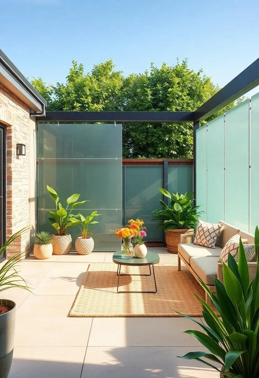 Transparent Acrylic panels: A modern twist to traditional fencing, acrylic ⁣panels offer wind protection‍ while allowing light to ⁤filter through, keeping your garden bright and airy
