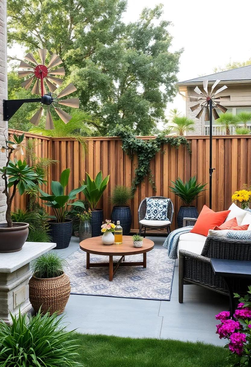 Windmill Fencing: ⁤Incorporate‌ some kinetic elements with windmills⁤ that serve as both a whimsical decoration and an effective defense against breezy conditions