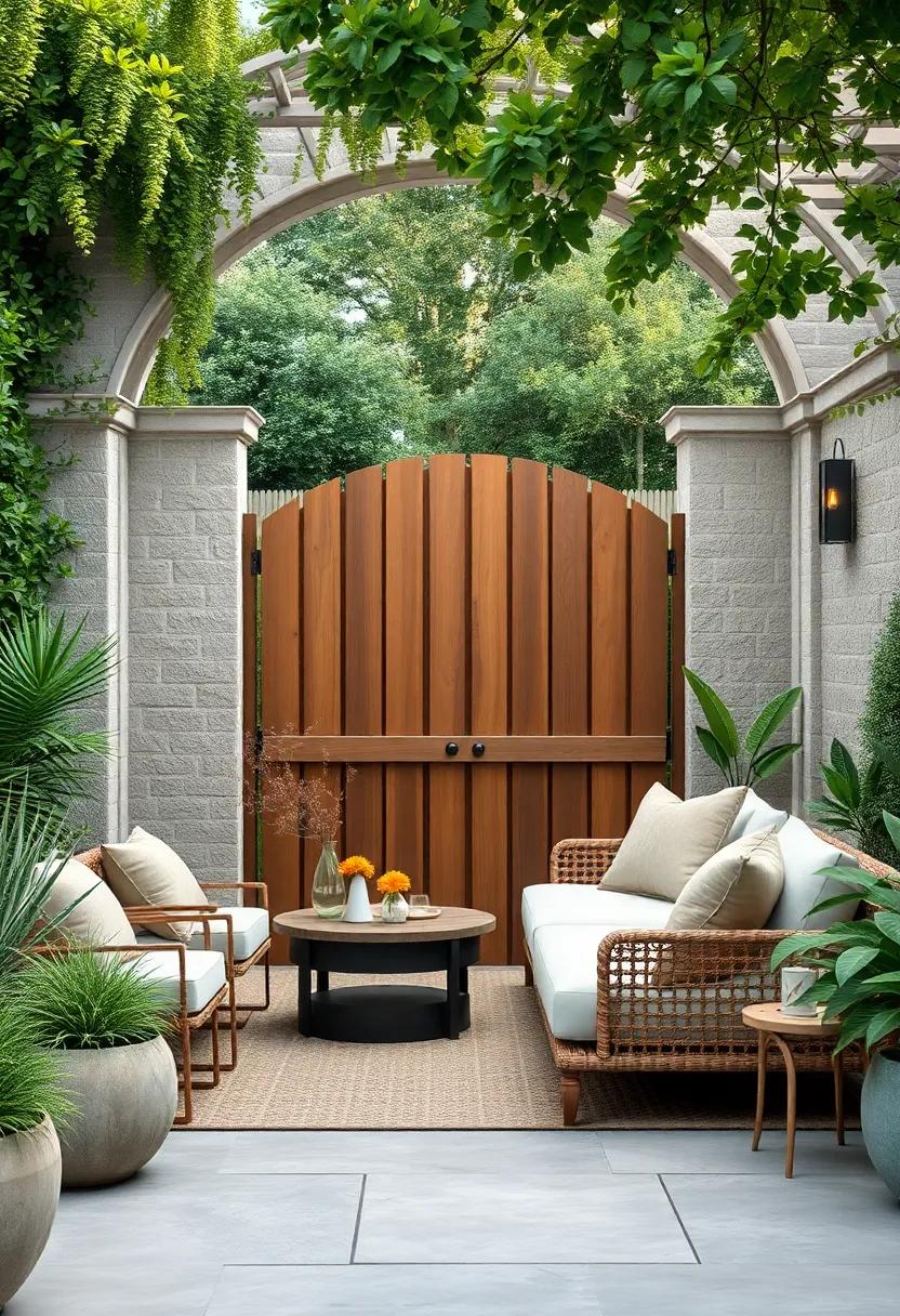 Arched Garden Gate: ⁣A statement piece that separates your garden from the outside⁤ world,providing both style and security during winter months