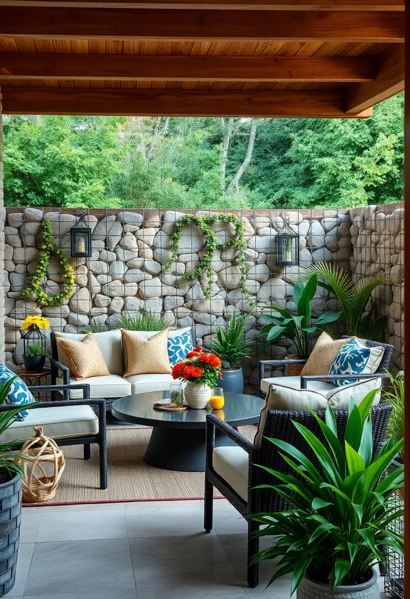 Gabion Wall Fencing: Ensure ⁣durability while ​adding an ​artistic​ twist to your garden, these stone-filled wire cages stand strong against ⁤the elements