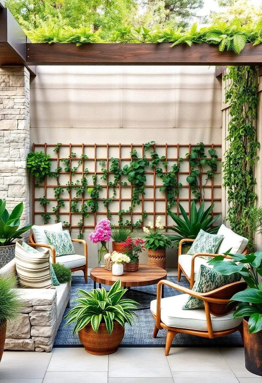 Trellis ⁢with Climbing ⁢Plants: Encourage vertical gardening while creating a ⁢protective barrier ​with climbing ​plants that thrive ​in winter conditions