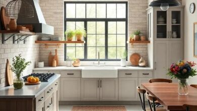 25 Charming Farmhouse Kitchen Ideas to Incorporate Iron Accents for a Rustic Feel