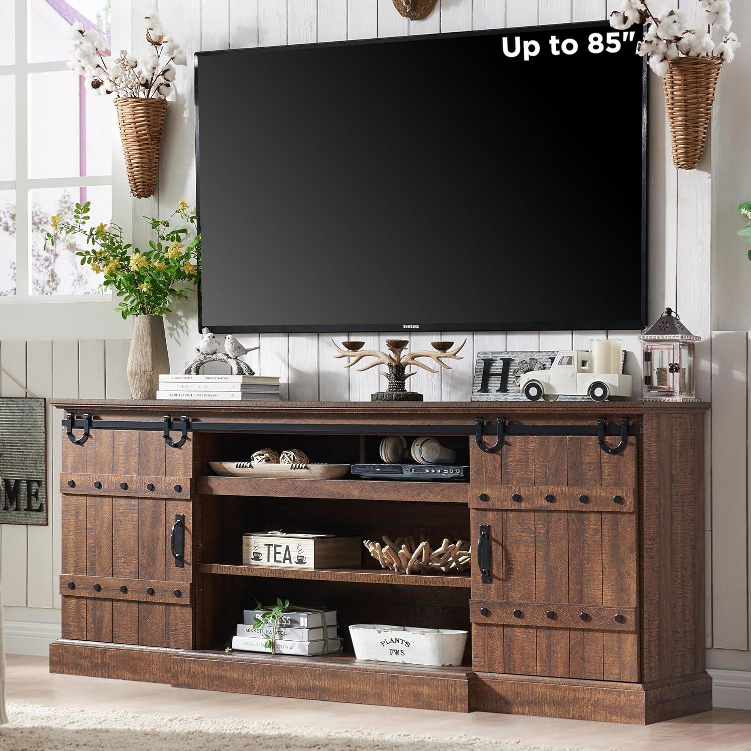 How We Transformed Our Room with the OKD Farmhouse TV Stand