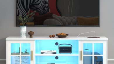 How We Brightened Our Living Room with LVSOMT’s RGB TV Stand