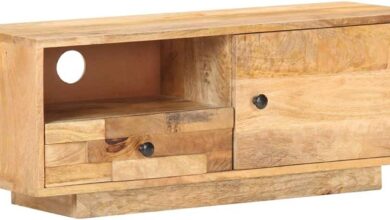 Why We Chose the Solid Mango Wood TV Stand for Our Space