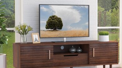 Our Honest Take: Alohappy Mid-Century TV Stand for 65″ TVs