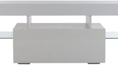 Our Honest Take on the 51″ White TV Stand with LED Lights and Storage