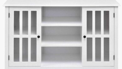 How We Found the Perfect White TV Stand for Our Living Room