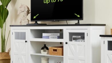 Our Honest Take on the Real Relax Farmhouse TV Stand for 65″ TVs