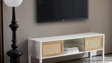 Our Honest Take on the Stylish Mid Century Modern TV Stand with Lighting