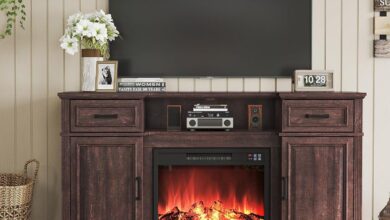 Maupvit Fireplace TV Stand Review: Warmth Meets Farmhouse Charm