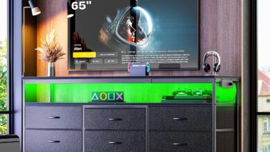 Our Take on the Huuger 63″ TV Stand: Stylish, Sturdy & Space-Smart