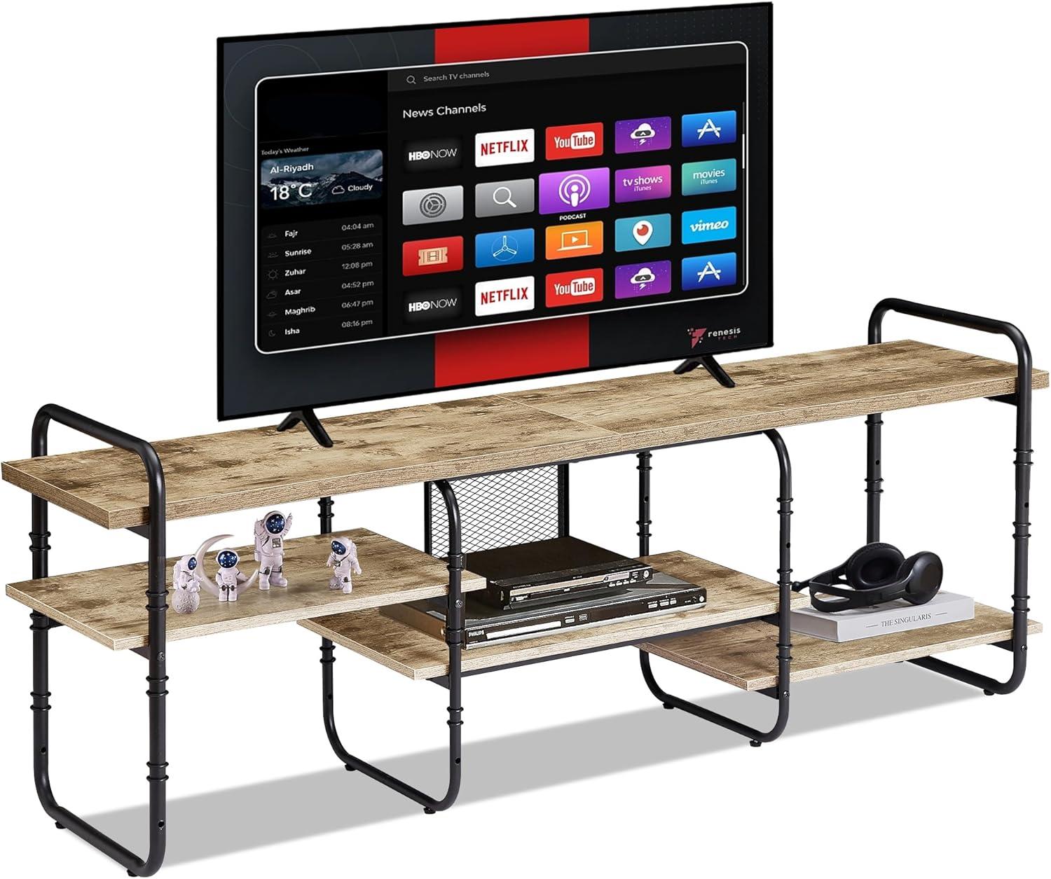 How We Organized Our Space with the VECELO 65-Inch TV Stand