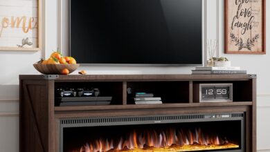 Our Review: Amerlife 65″ Fireplace TV Stand with Stunning Flames