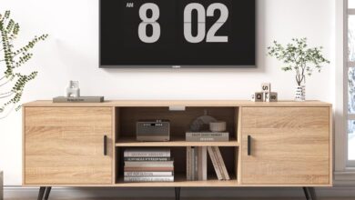 Our Take on the AUXSOUL Mid Century Modern TV Stand: Style & Storage