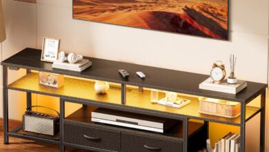 How We Transformed Our Living Room with the Huuger TV Stand