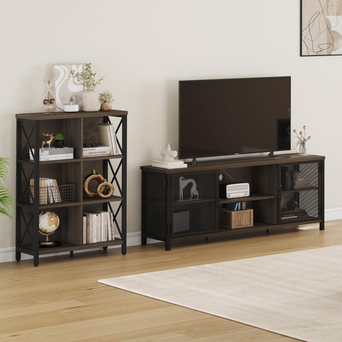 Our Take on the FATORRI Rustic Industrial TV Stand: Sturdy & Stylish