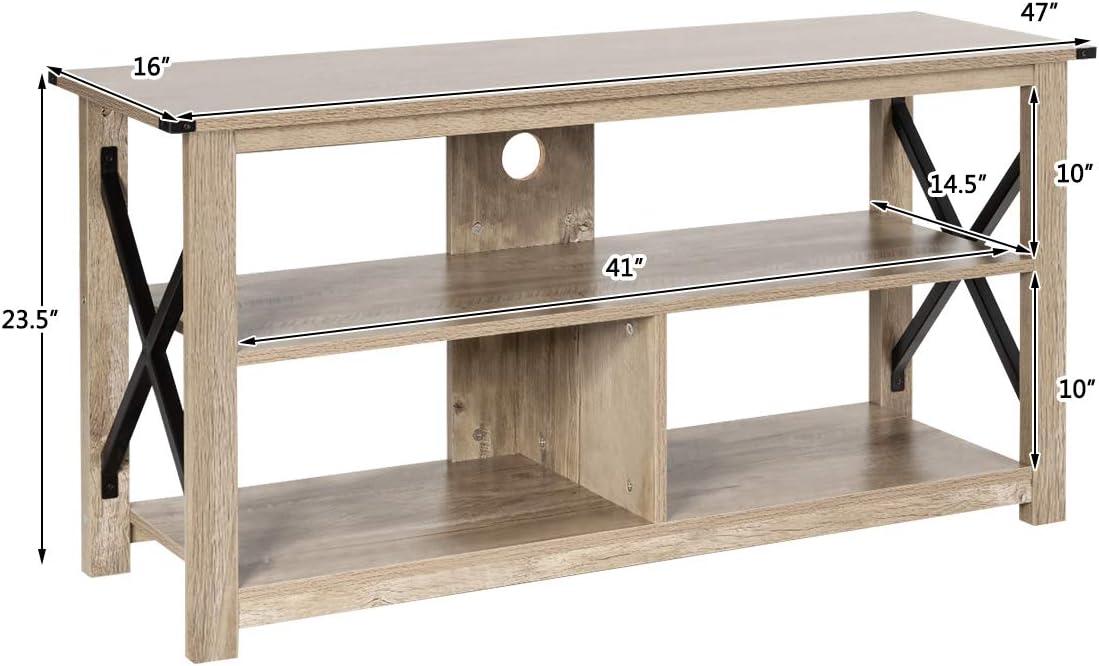 how ‍We Loved the​ Tangkula Wood TV Stand's Style & Function