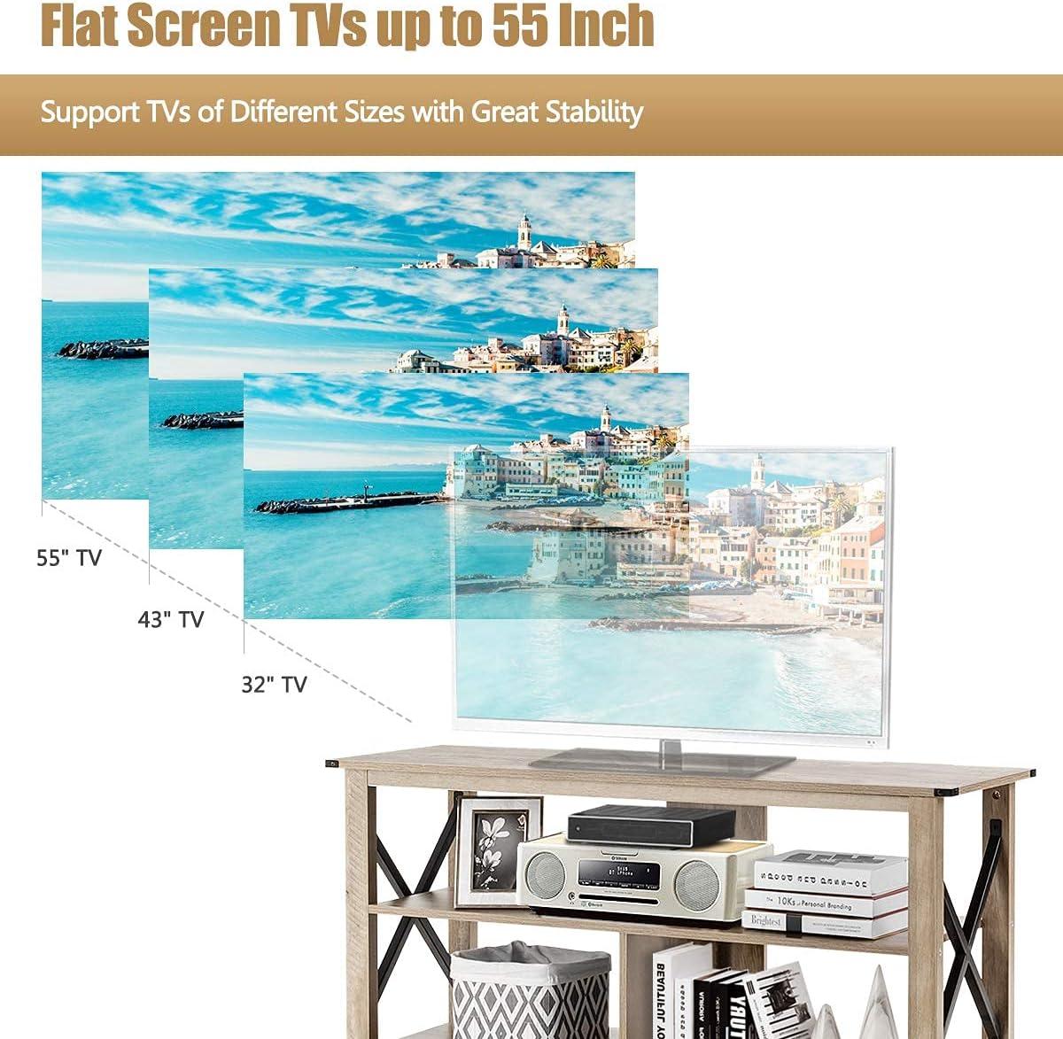 How we ​Loved the Tangkula Wood TV Stand's Style & Function