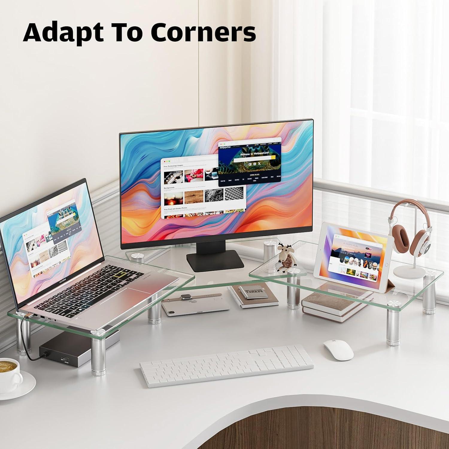 How We Cleared Clutter with Hemudu's Adjustable Dual Monitor Stand