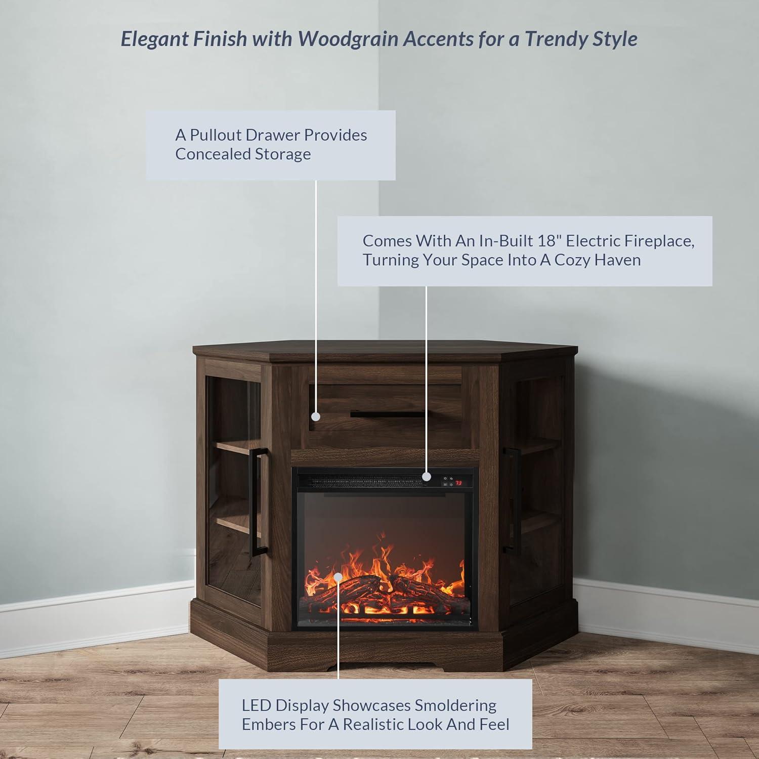 Cozy Corner TV Stand Review: Style, Storage & Fireplace Warmth