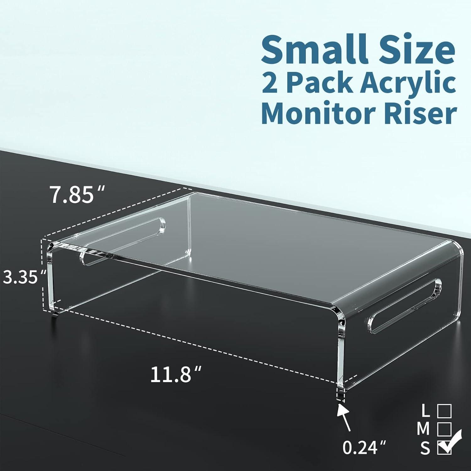 Our Take on Zimilar's Clear Acrylic Monitor ‍Stand Riser ‍Duo
