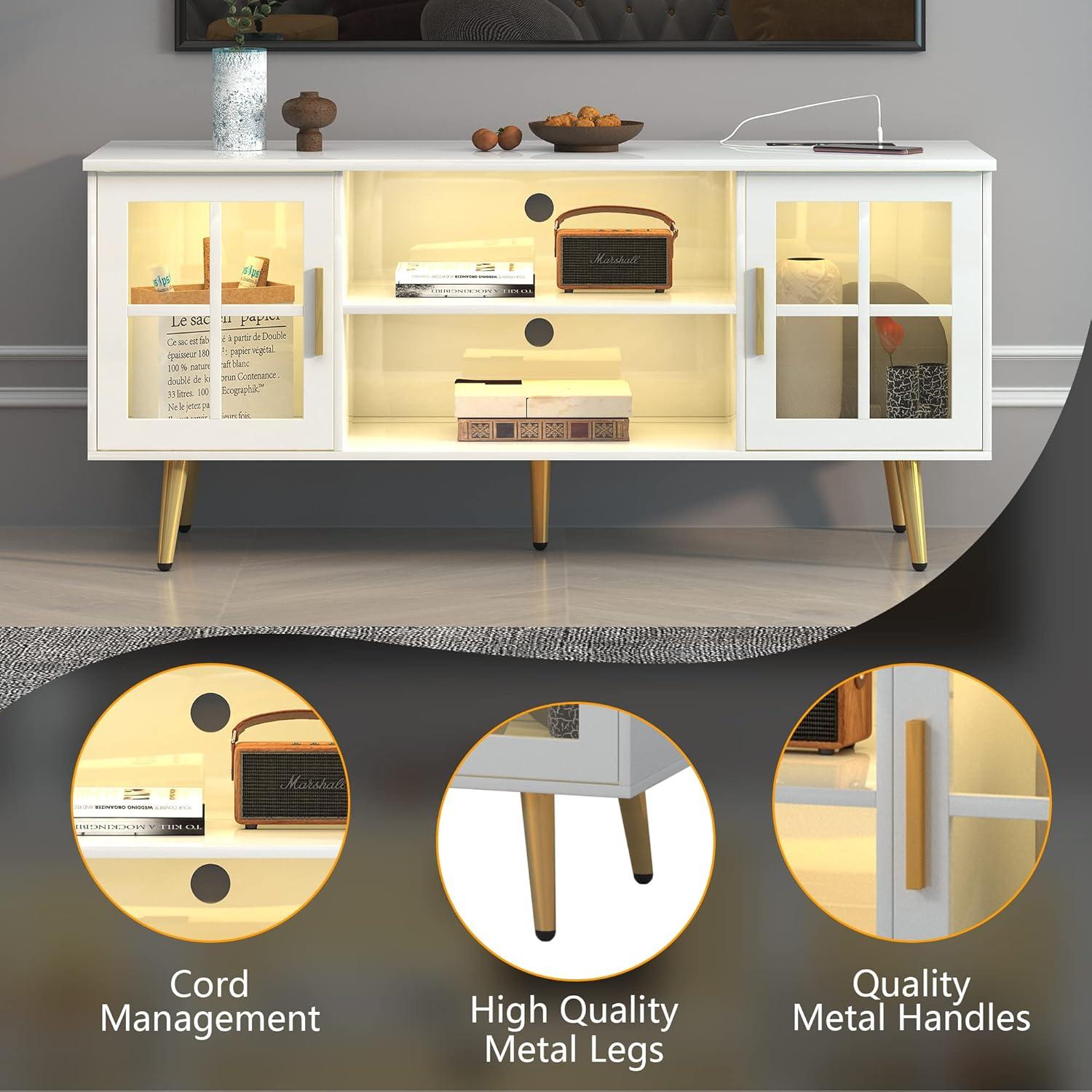 How We Brightened Our Living Room with LVSOMT's RGB‌ TV Stand