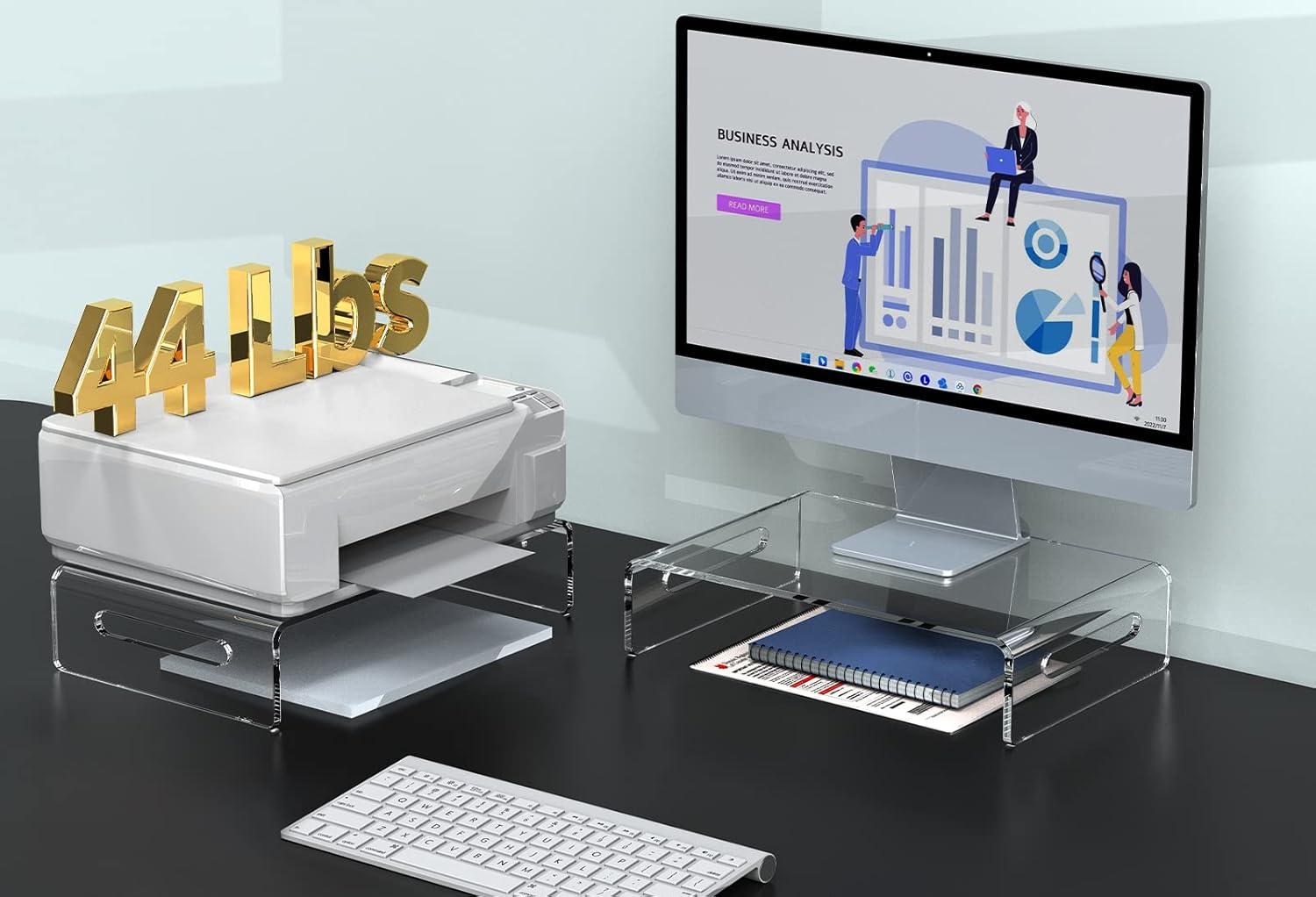 Our Take on Zimilar's clear acrylic Monitor Stand Riser Duo