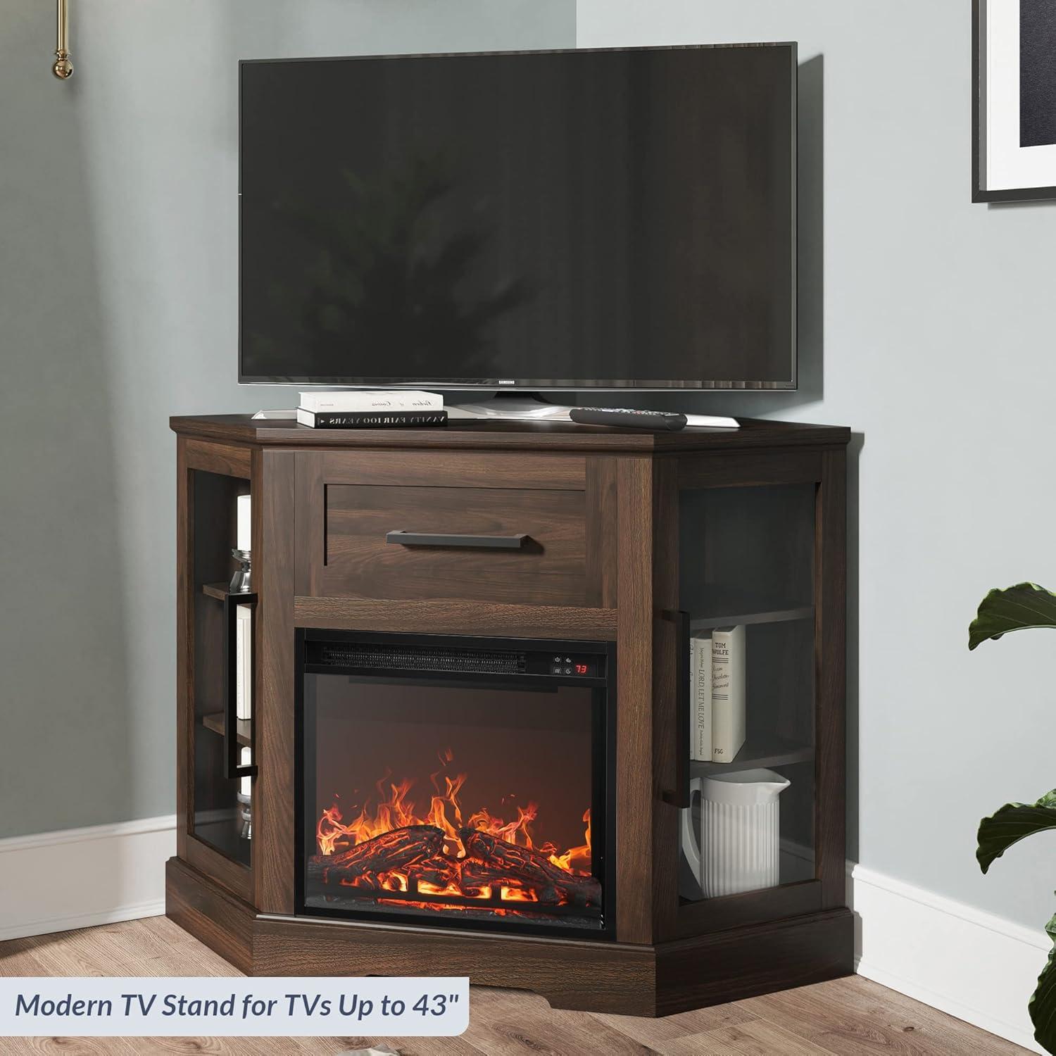 Cozy Corner TV Stand Review: Style, Storage & Fireplace Warmth