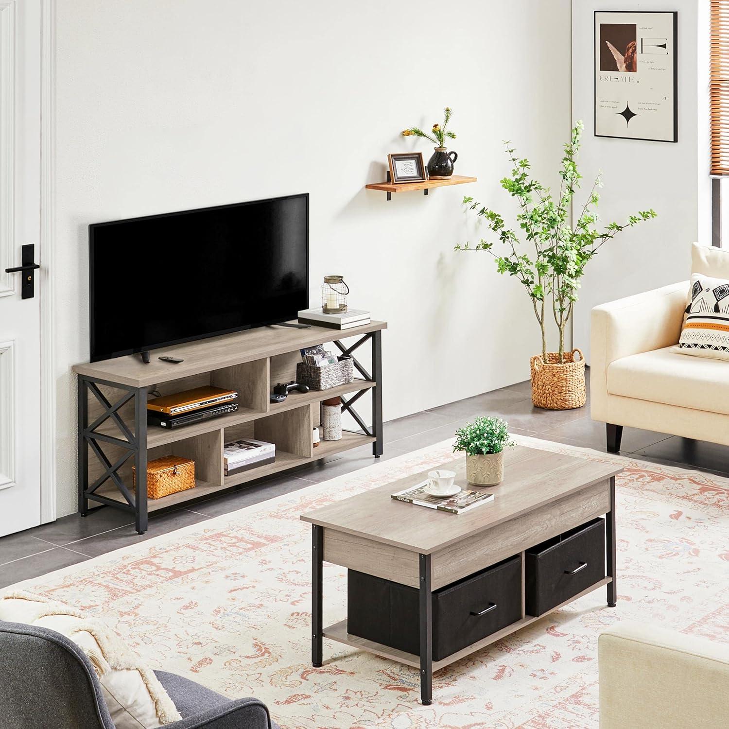 Our Honest Take on Yaheetech's Industrial TV Stand for 65