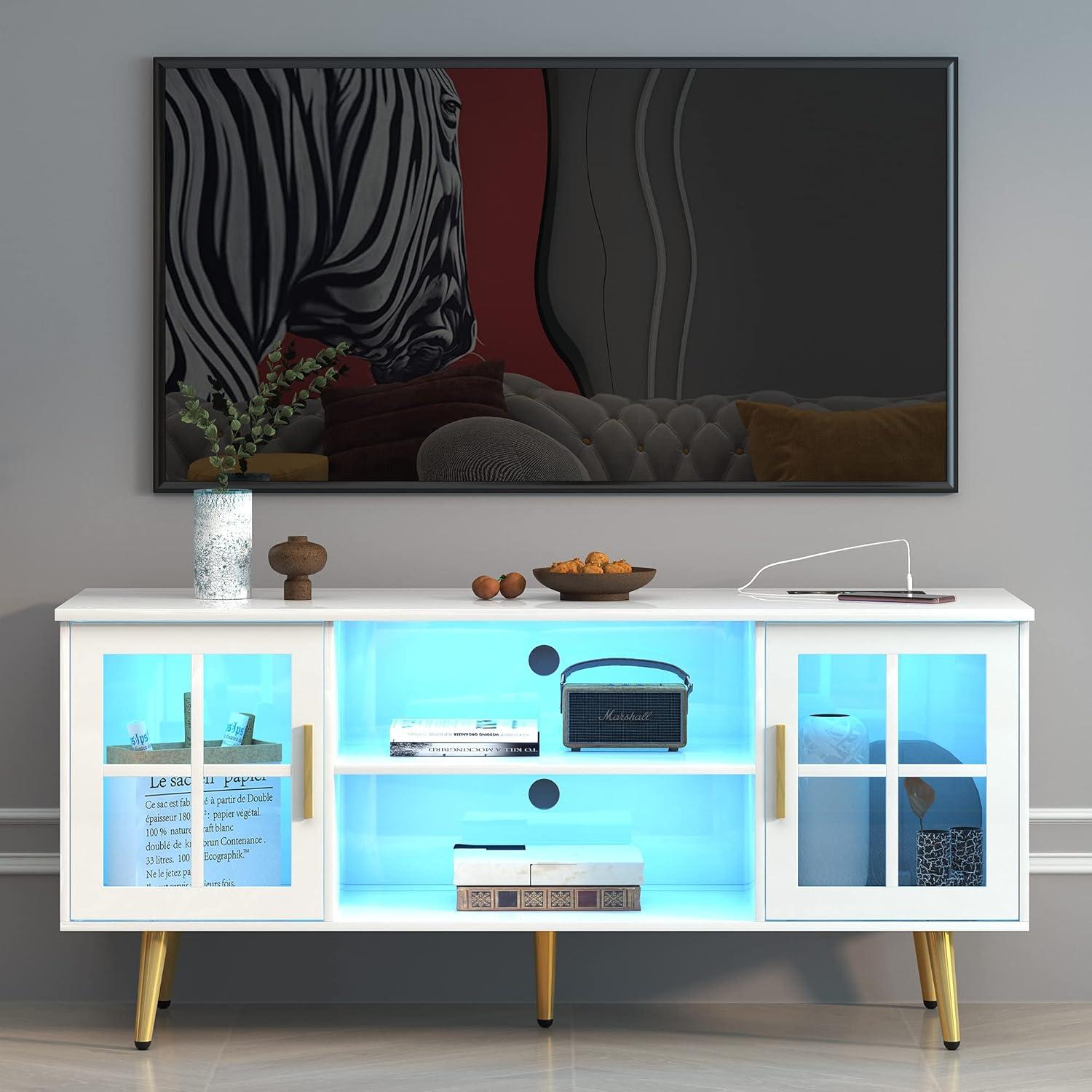 How⁣ we Brightened Our Living‌ Room‌ with LVSOMT's ‌RGB‌ TV Stand