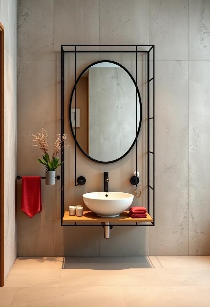 Industrial-Caged ‌Mirror: channel urban​ style with a mirror encased in an iron⁢ frame,ideal for⁣ loft⁢ or warehouse-style interiors