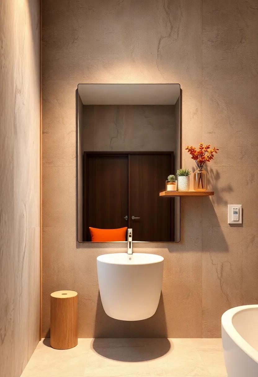 Mirrored Shelf Combo: ⁣Explore versatility⁤ with a mirror that incorporates⁤ shelves ‍for displaying smaller decorative items