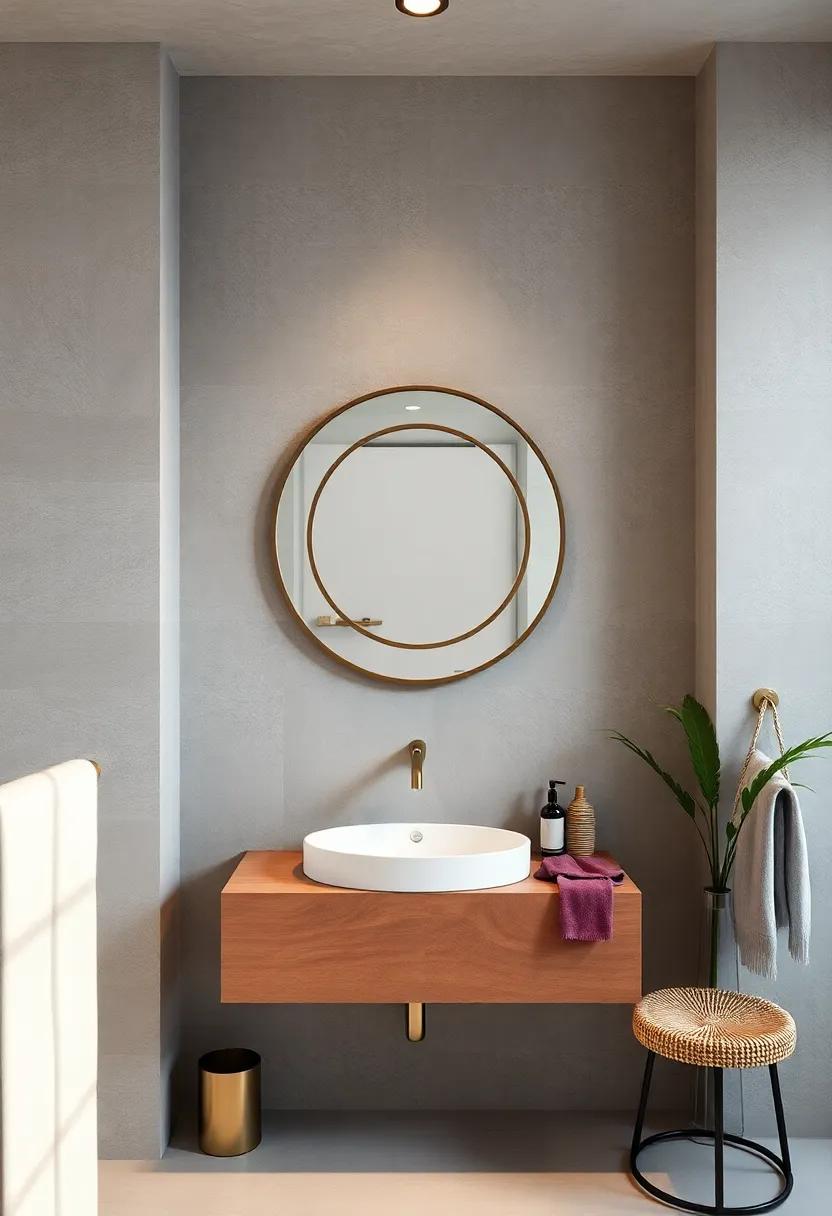 Triple-Circle​ Mirror: Combine function and‍ flair​ with a unique three-ring design ⁣that allows for reflection from various angles