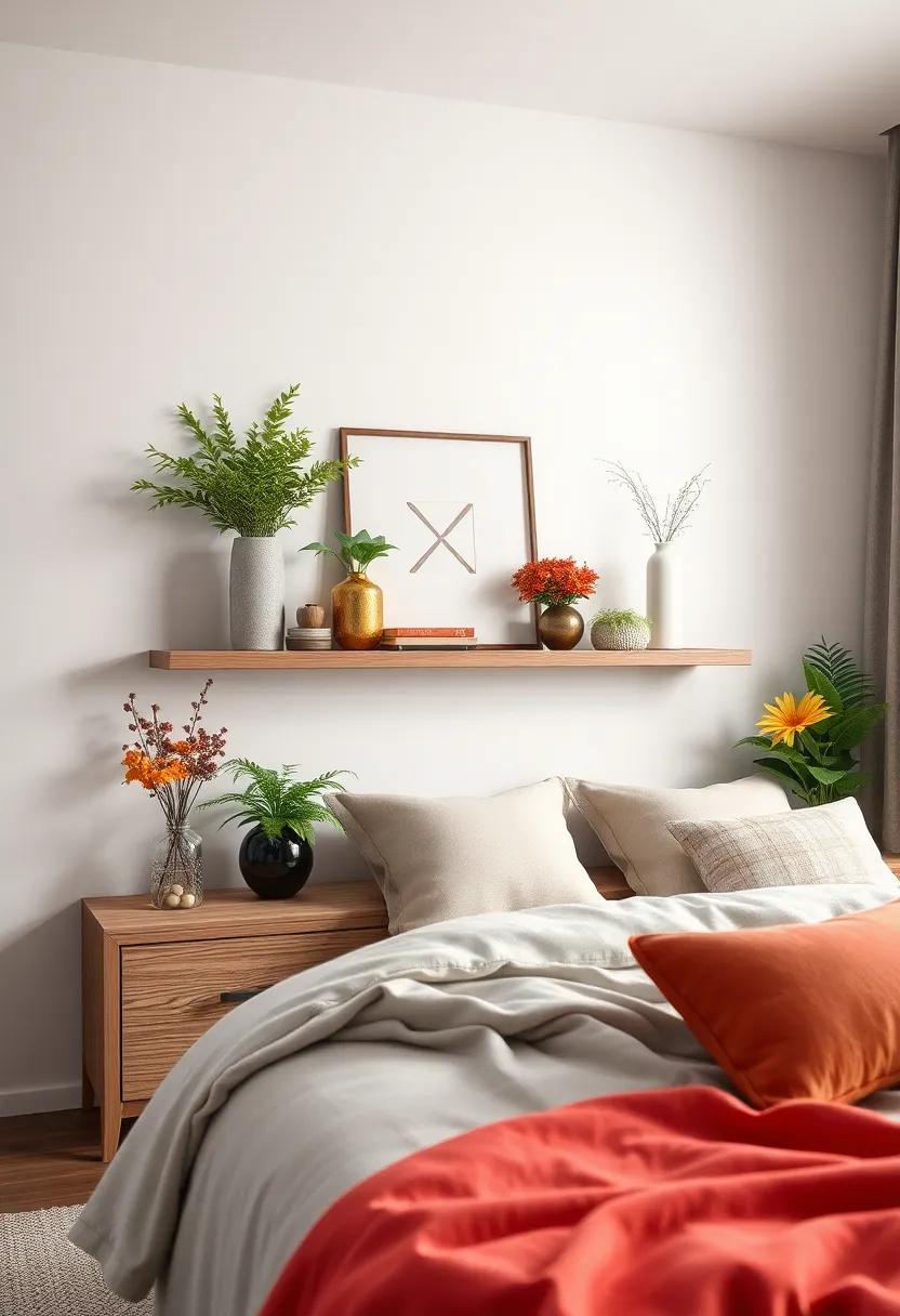 Embrace Nature: Incorporate seasonal greenery,⁣ like fresh flowers ⁣or herbs, to infuse life and ‍color into your shelf decor