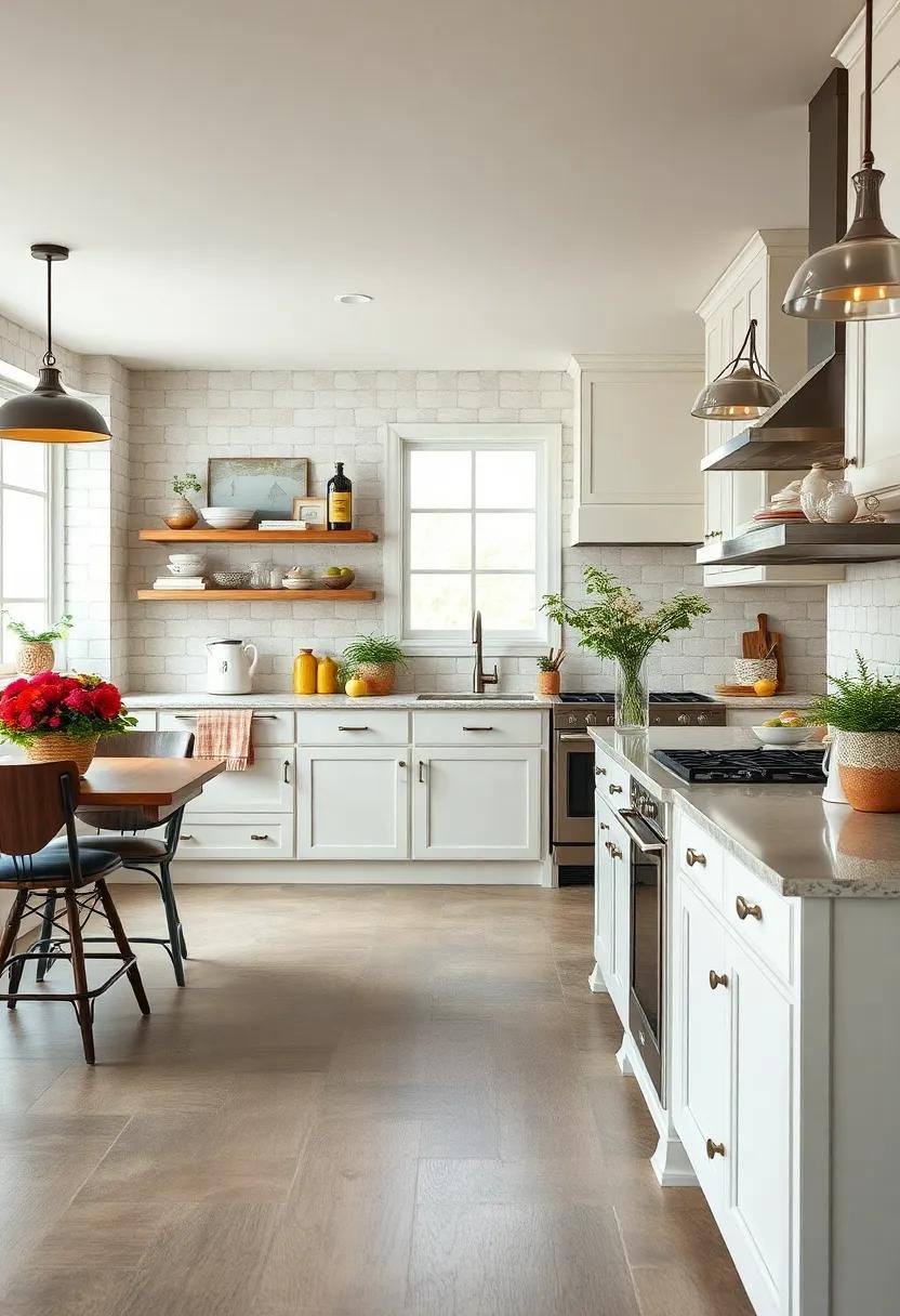 Iron Candle holders: Add warmth to your space with charming iron candle holders on countertops or open shelving for a cozy atmosphere