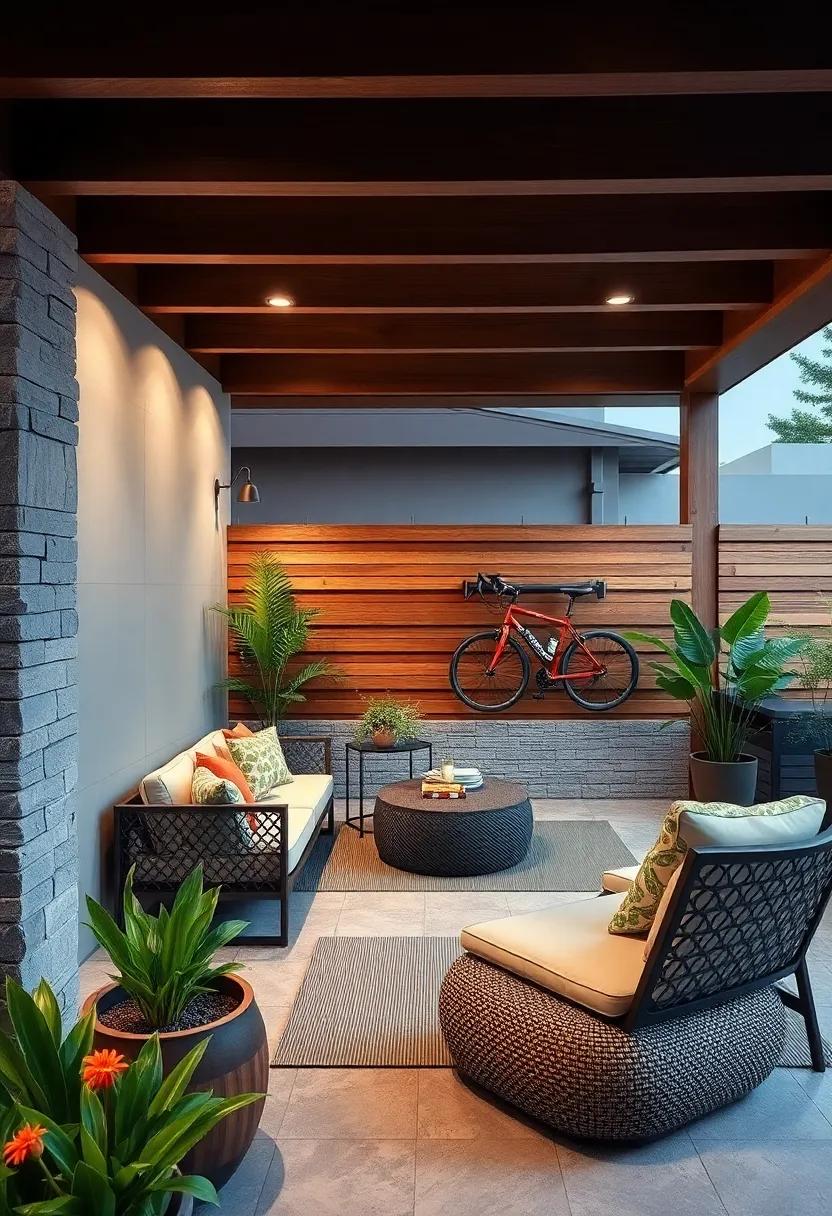 Bicycle Rack ⁤fence: A stylish yet practical fence design that ⁤includes bicycles ⁢racks, providing a⁢ space ‍for your‍ bikes‍ while serving the function of a ​traditional fence